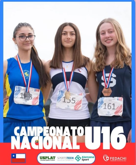 Estudiantes windsorinos destacan en el Campeonato Nacional U16 de Atletismo en Santiago