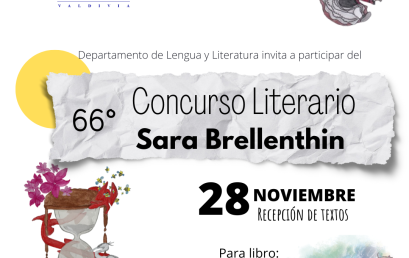 Convocatoria al 66° Concurso Literario Sara Brellenthin