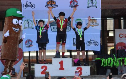 Gabriel Díaz Navarro destaca en competencias de ciclismo infantil