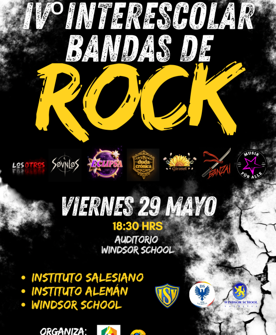IV° Interescolar de Bandas de Rock reunirá a jóvenes músicos de Valdivia