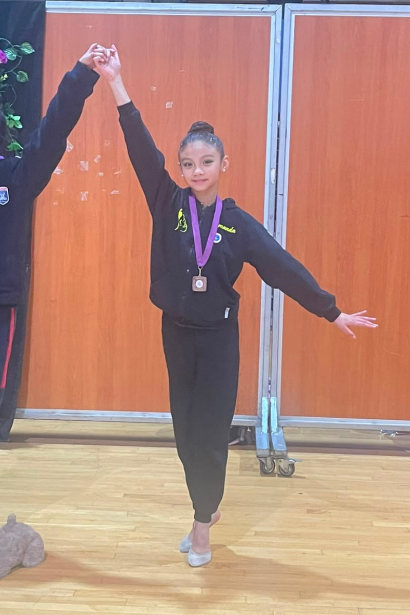 Amanda Delgado 6° lugar categoría infantil B implemento Aro